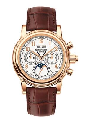 Cheap Patek Philippe Grand Complications Perpetual Calendar Split Seconds Chronograph 5004 Watches for sale 5004R-014